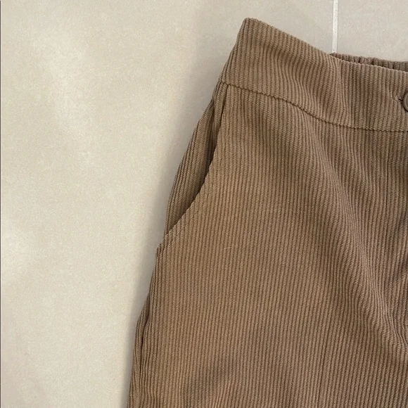 Woman's Sincerely Jules Tan Corduroy High Waist Pants - Picture 4 of 8